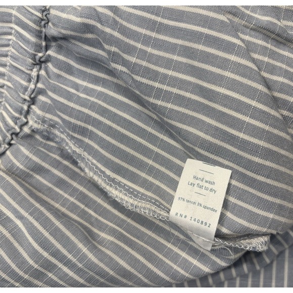 Marine Layer Women Pants L Striped Tencel Pull On Pockets Stretch Momcore Lounge - Picture 10 of 10